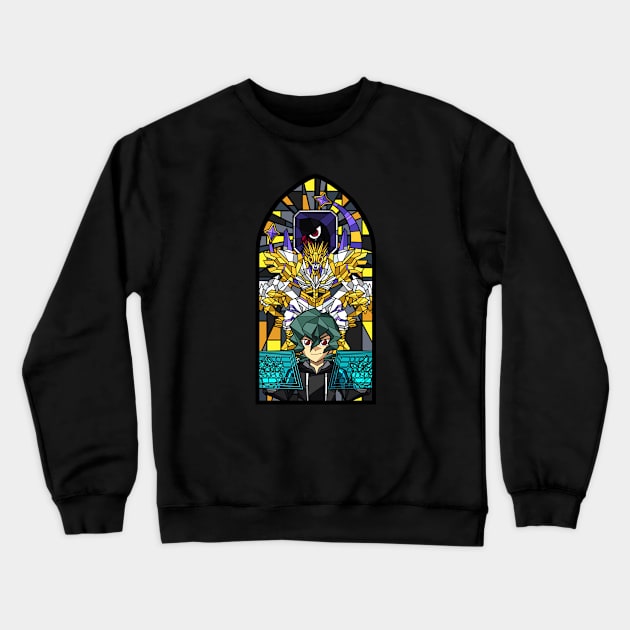 Digistained Glass Crewneck Sweatshirt by NightGlimmer